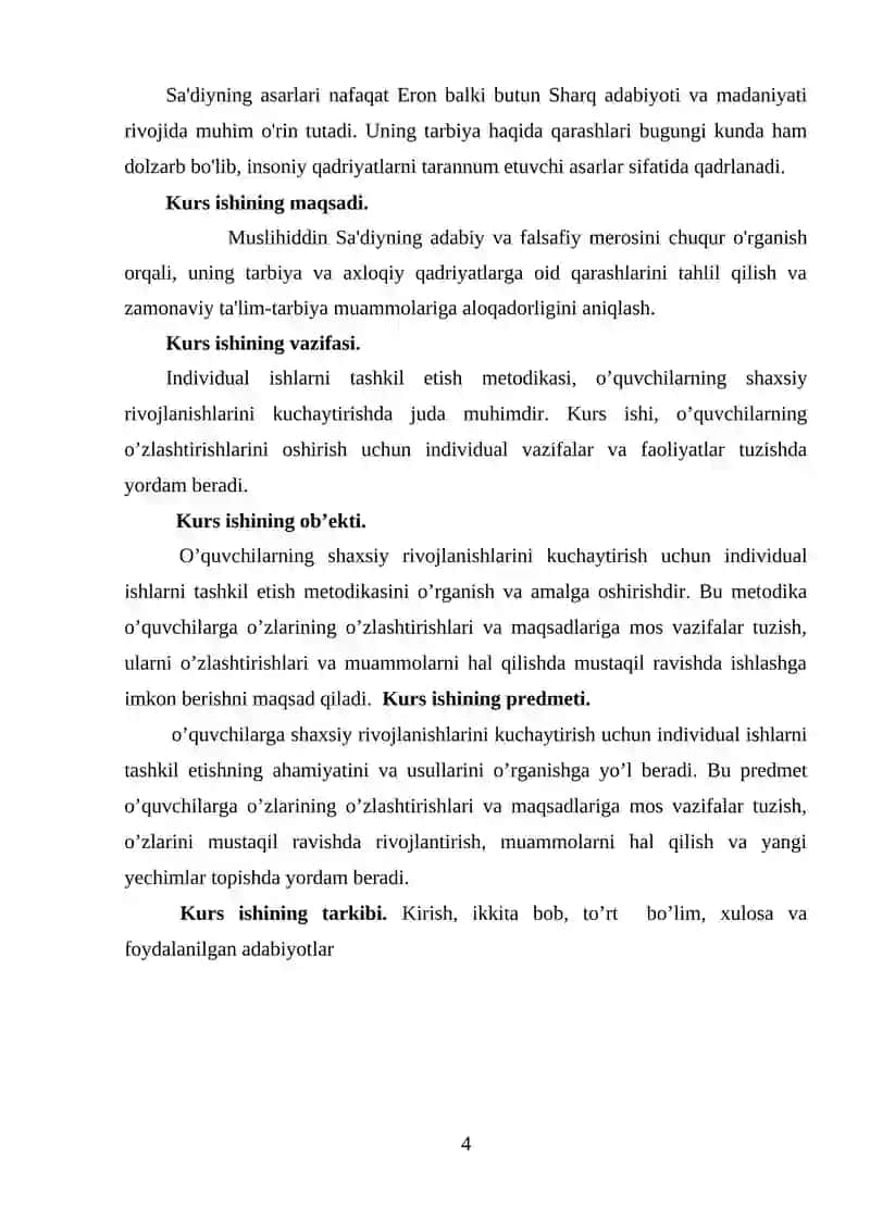 "Muslihiddin Saʼdiyning tarbiya haqidagi qarashlari" 4