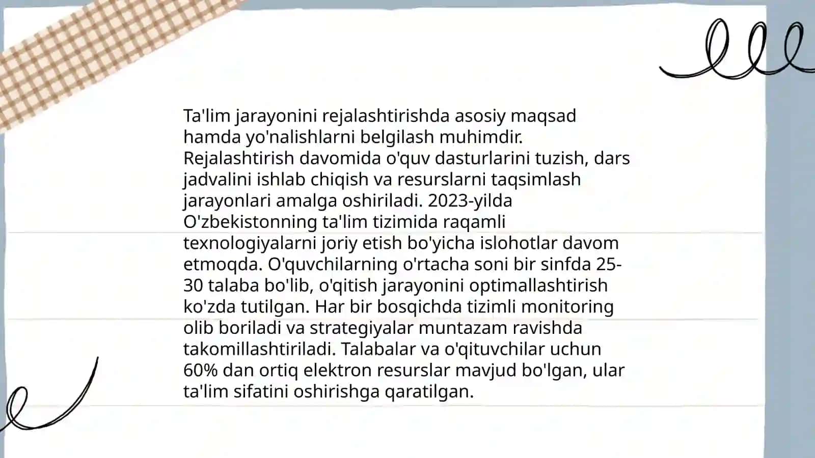 Pedagogik faoliyatni ilmiy tashkil etish 4