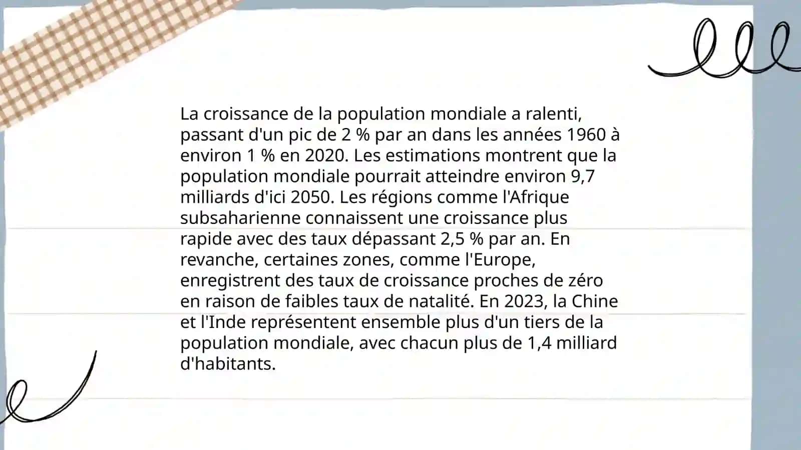 La vie sociale française. La population de la France 4