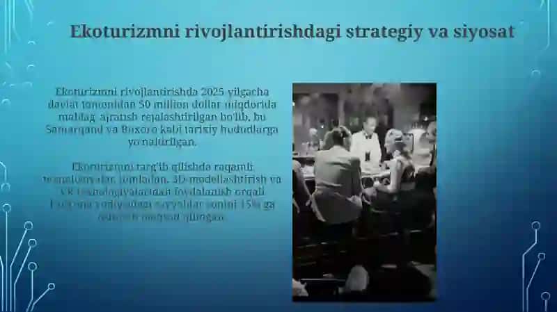 Tarixiy oʻlkashunoslik va turizmda ekologik turizmning oʻrni 4