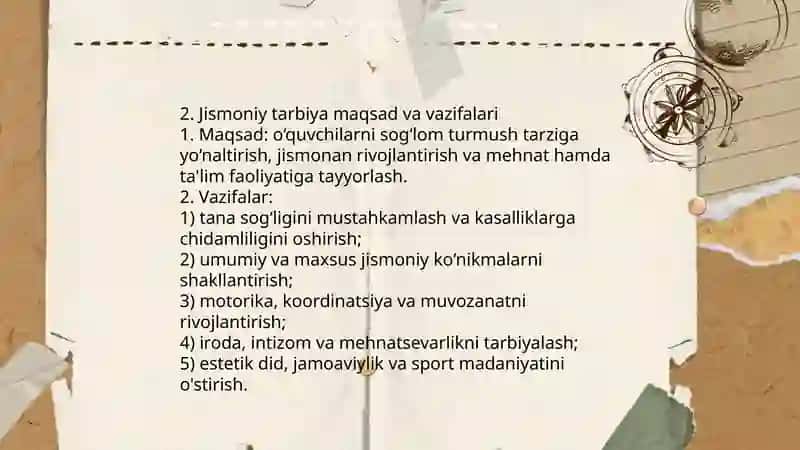 Jismoniy va Estetik Tarbiya 4
