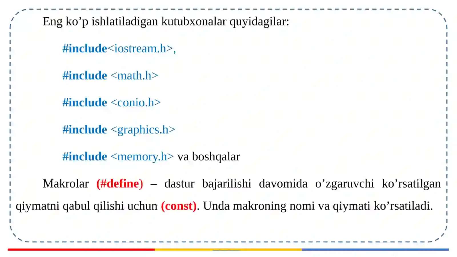 Dasturlash tillarining tuzilmasi 4