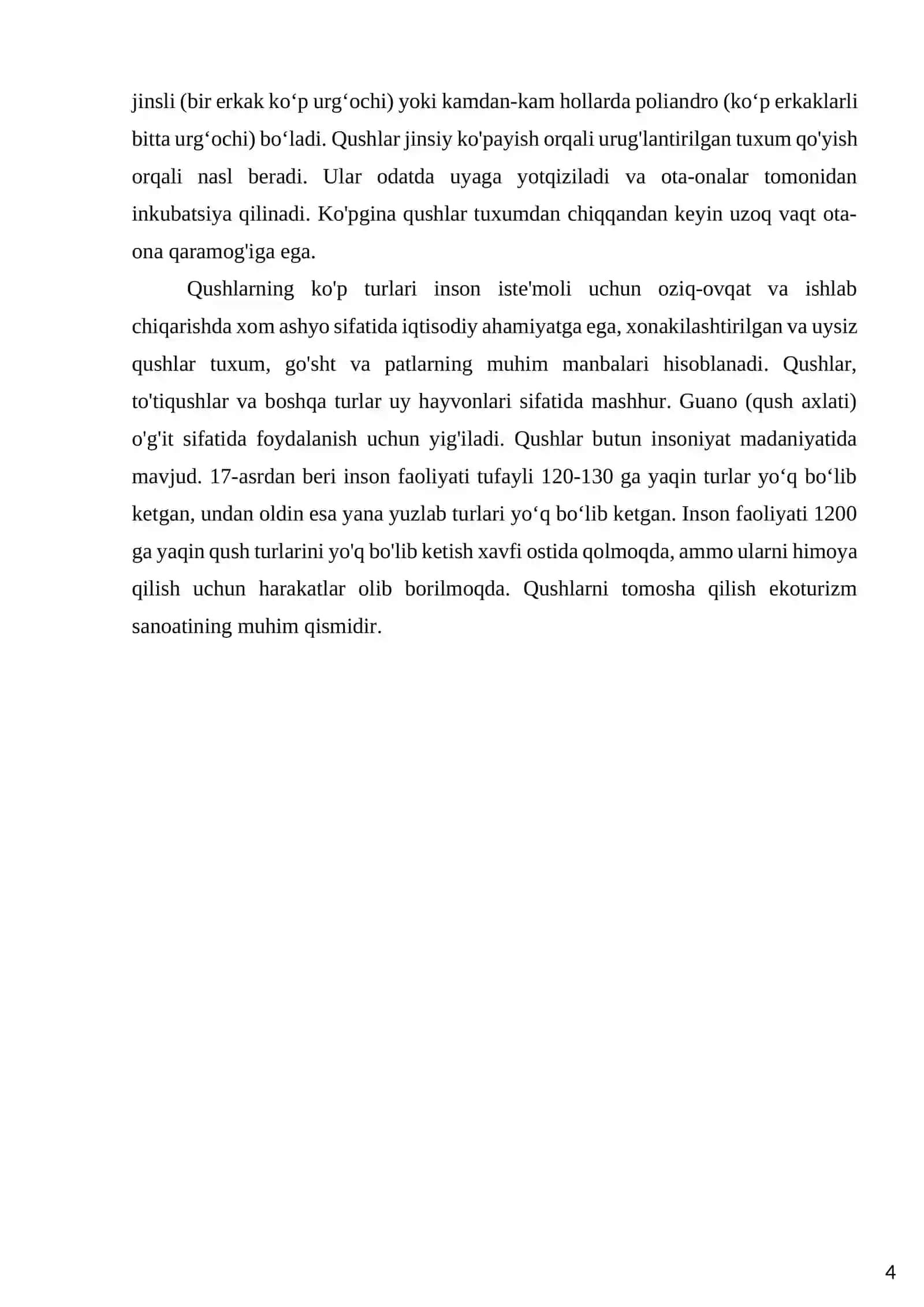 Qushlarning uchishga moslanish xususiyatlari va uchish xillari 4