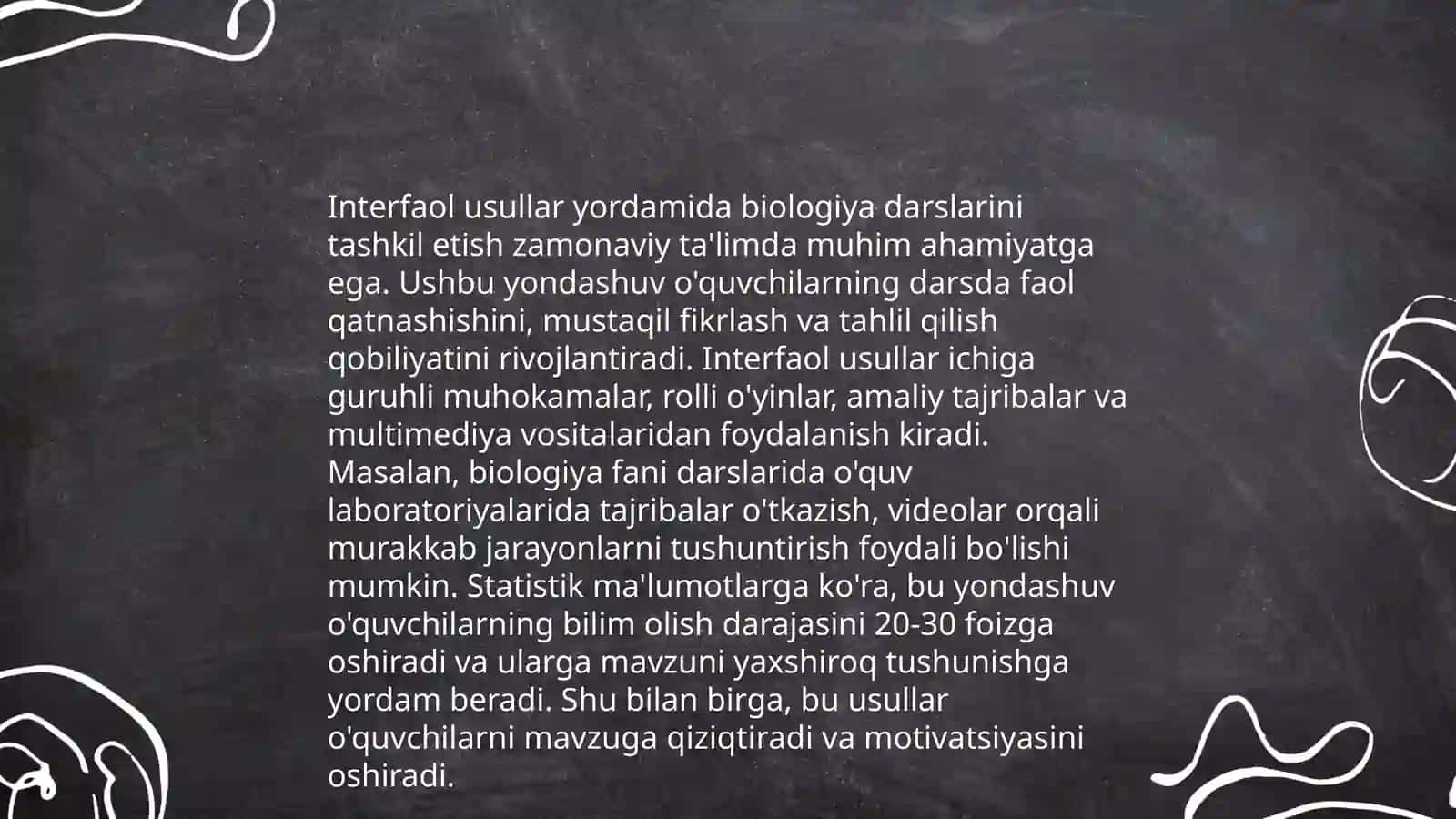 Biologiya darslarida noan'anaviy metodlarni qoʻlash metodikasi 4
