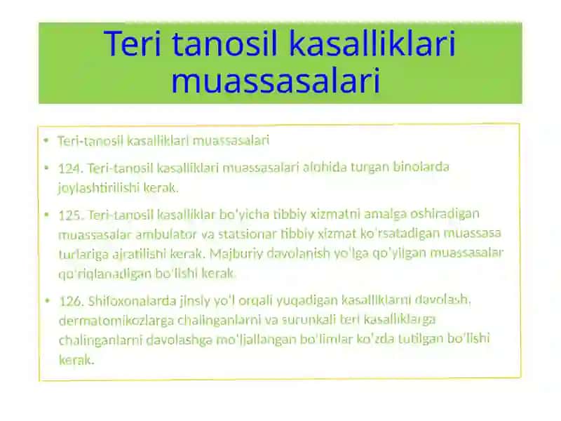 Loyiha Materiallari va Muassasalarini Baholash 4