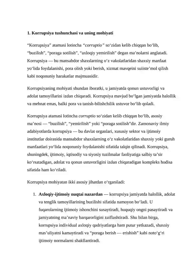 KORRUPSIYANING MOHIYATI VA OQIBATLARI 4