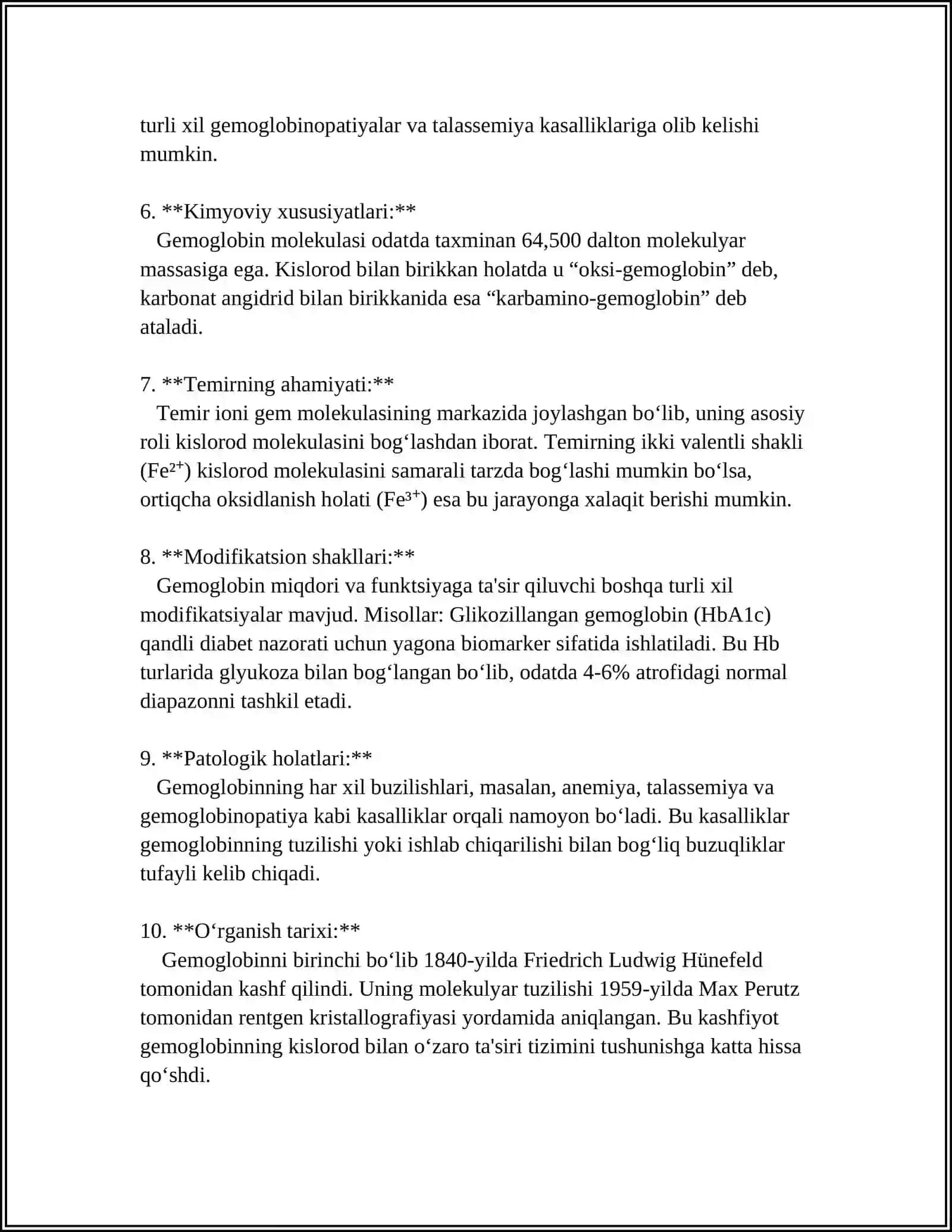 NORMAL FIZIOLOGIYA MUSTAQIL ISH 4