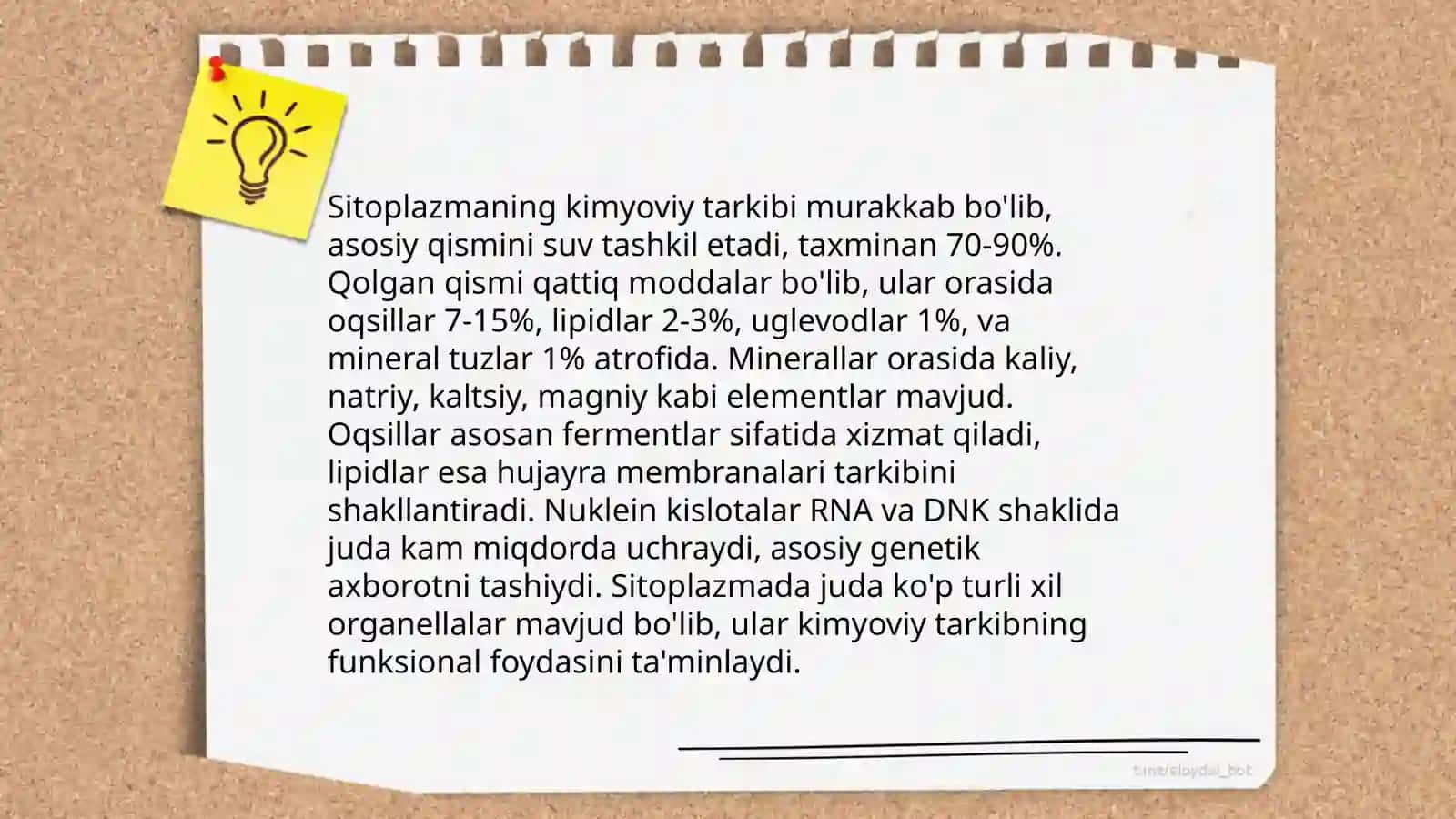 Hujayralarning kimyoviy tarkibi 4
