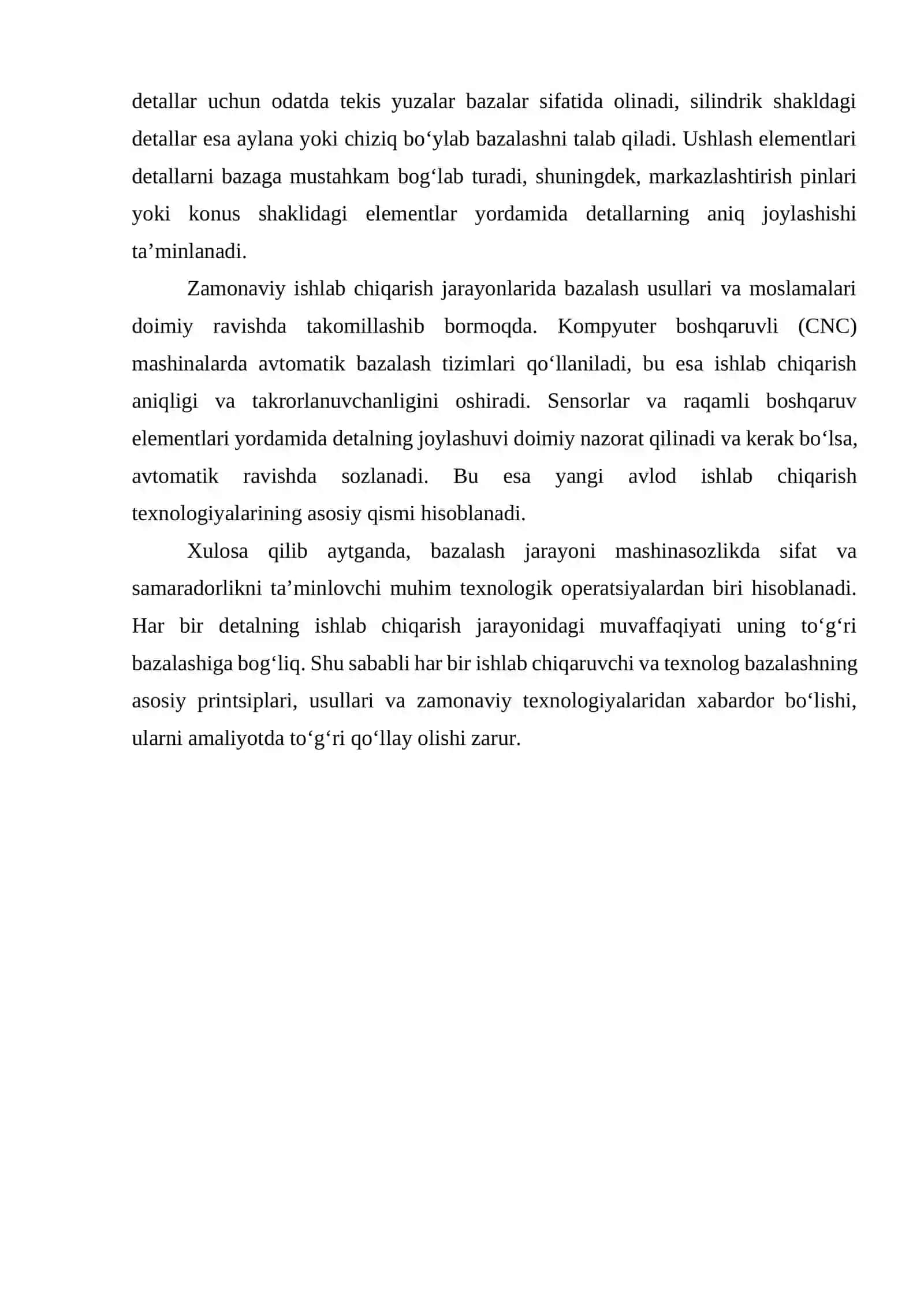 BAZALASH ASOSLARI 4