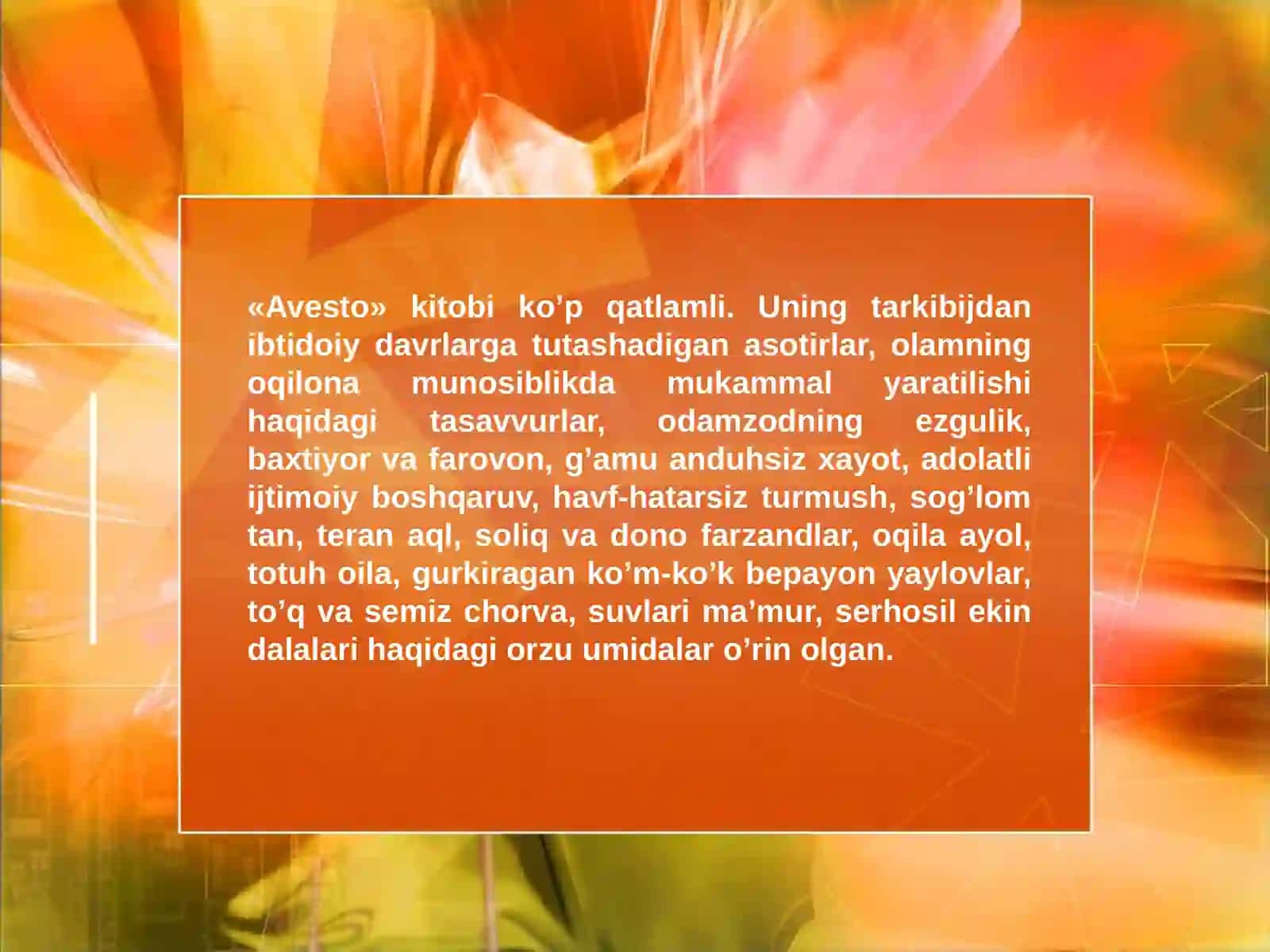 Avestoda talim tarbiya masalalari 4