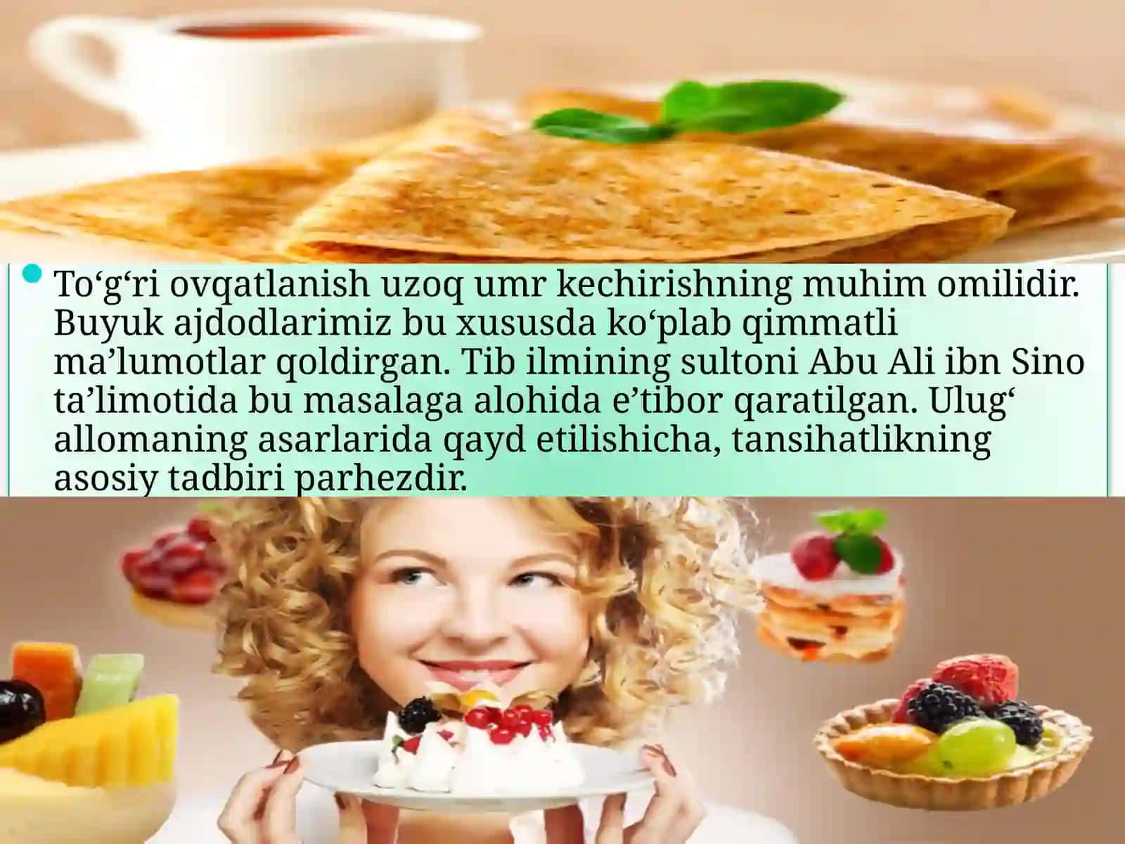 To`g`ri ovqatlanishning amaliy asoslari 4