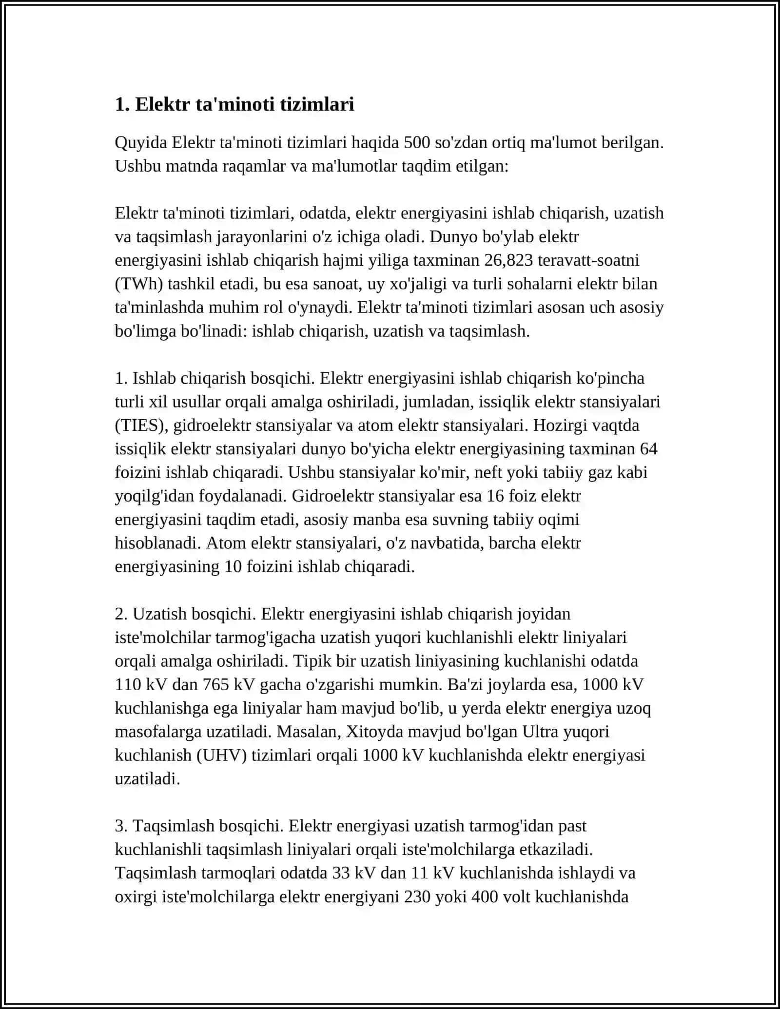 Elektr ta'minoti tizimlari 4