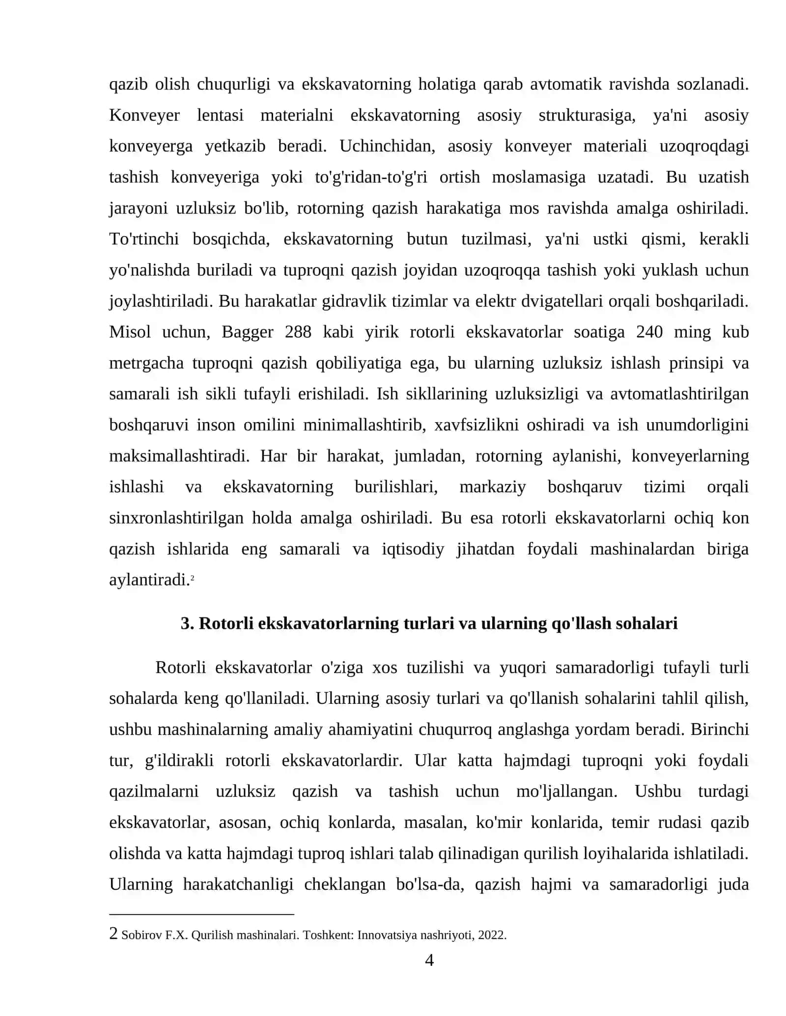 Rotorli ekskavatorlar tuzilishi va ishlash prinsipini 4