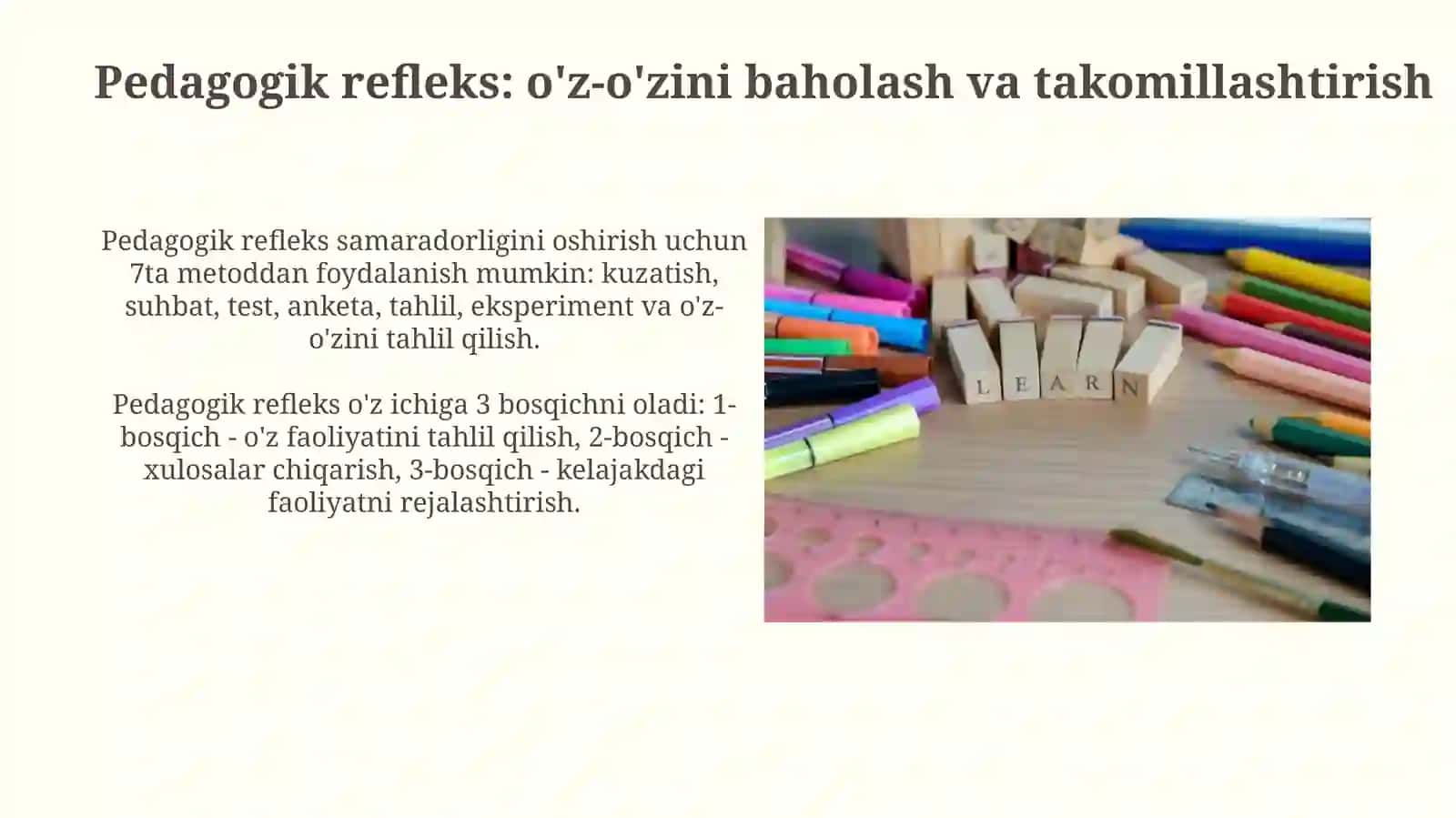 Pedagogik mahoratning rivojlantirish yo'llari 4