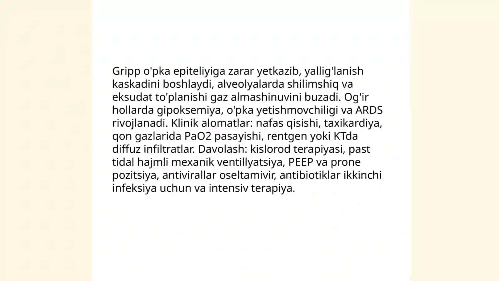 Girippning inson organizmiga taʼsiri 4