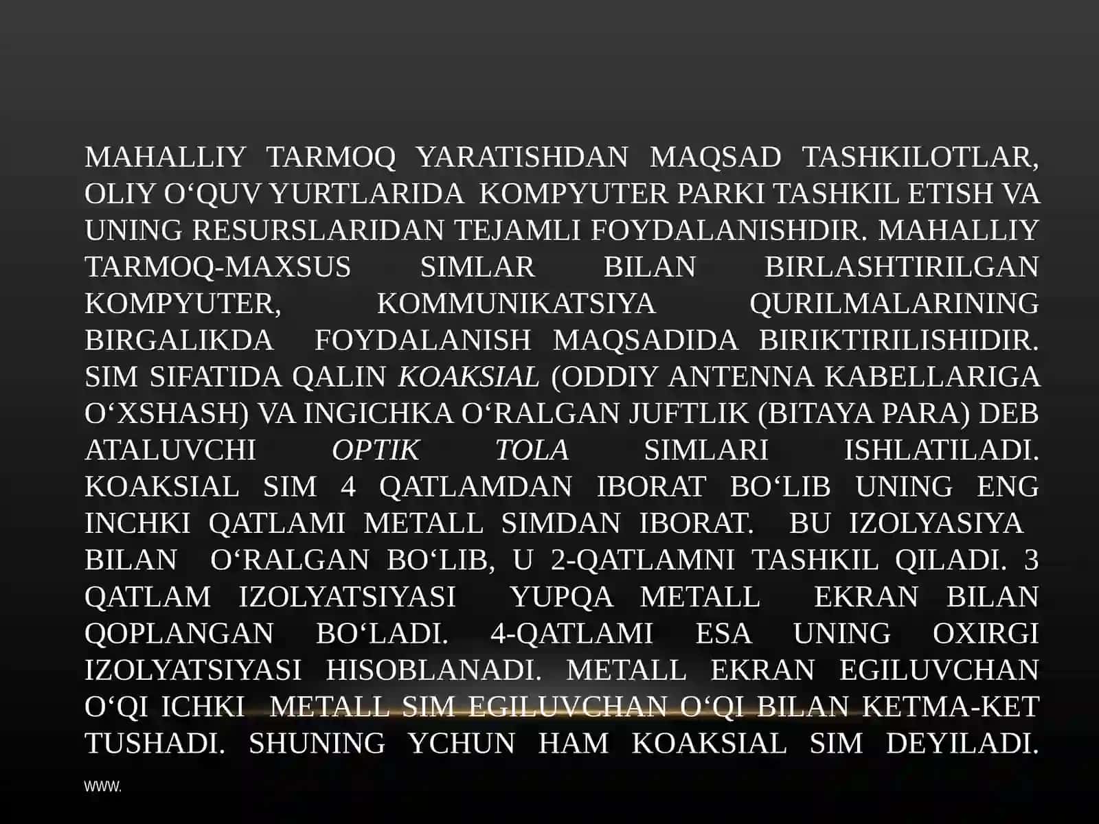 Kompyuter tarmoqlari 4