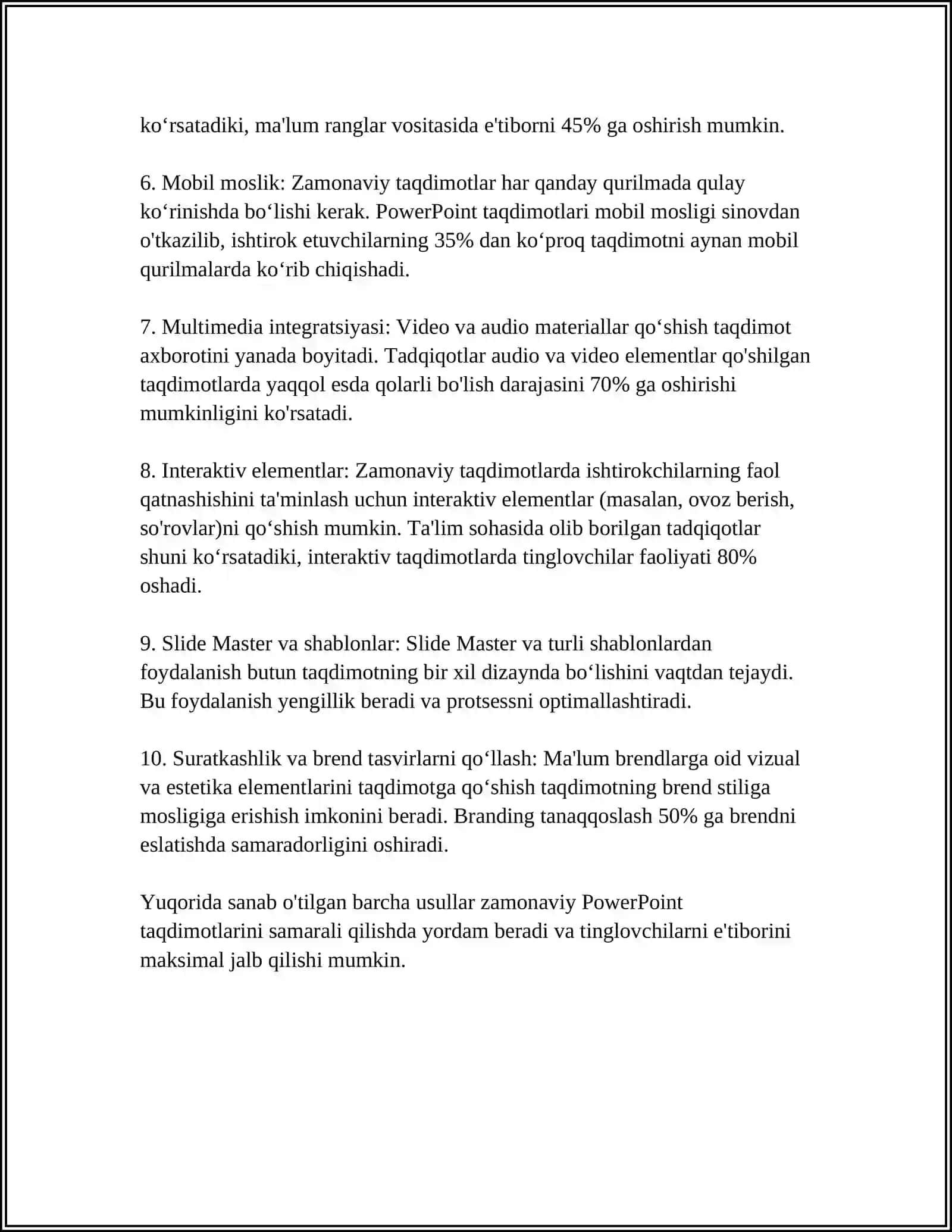 Zamonaviy taqdimot yaratish usullari 4