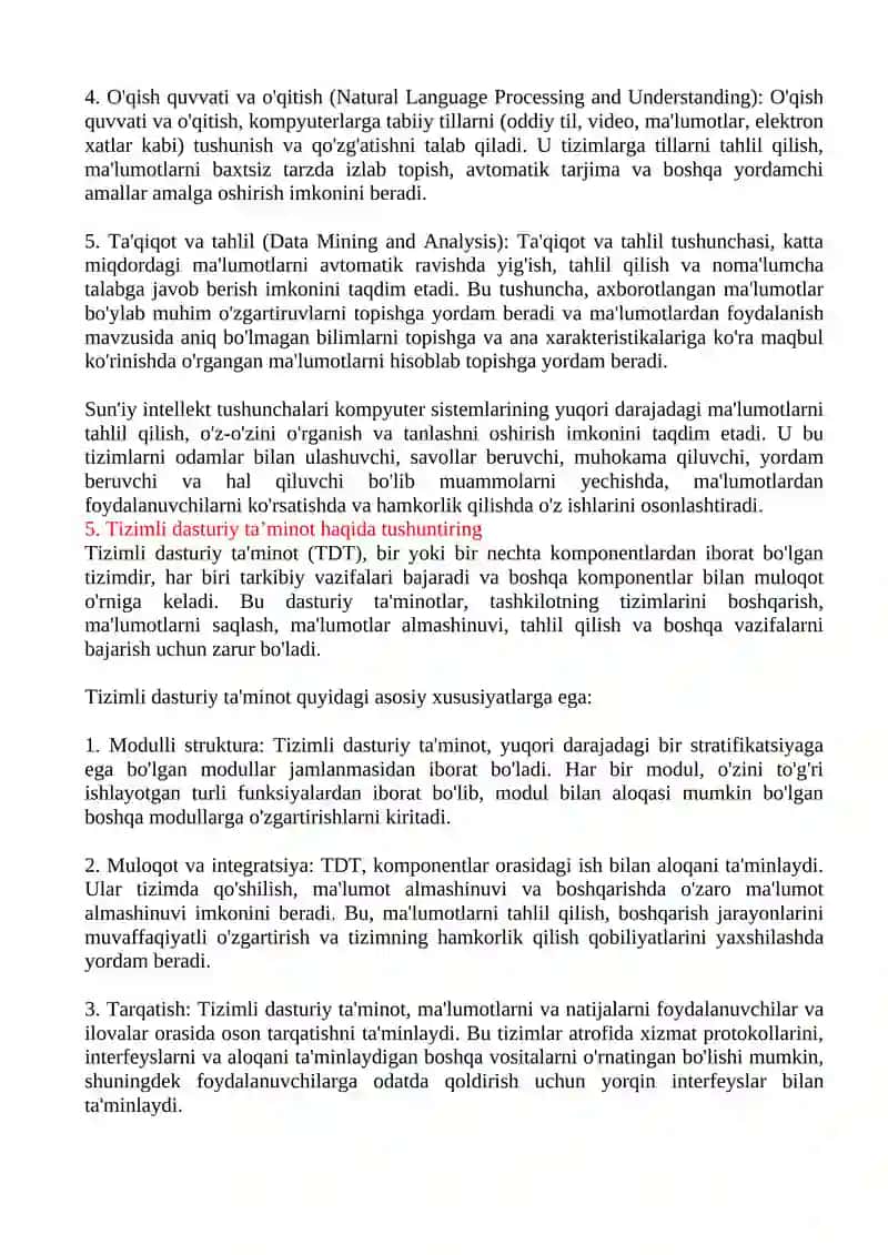 Axborot tizimlari tushunchasi 4
