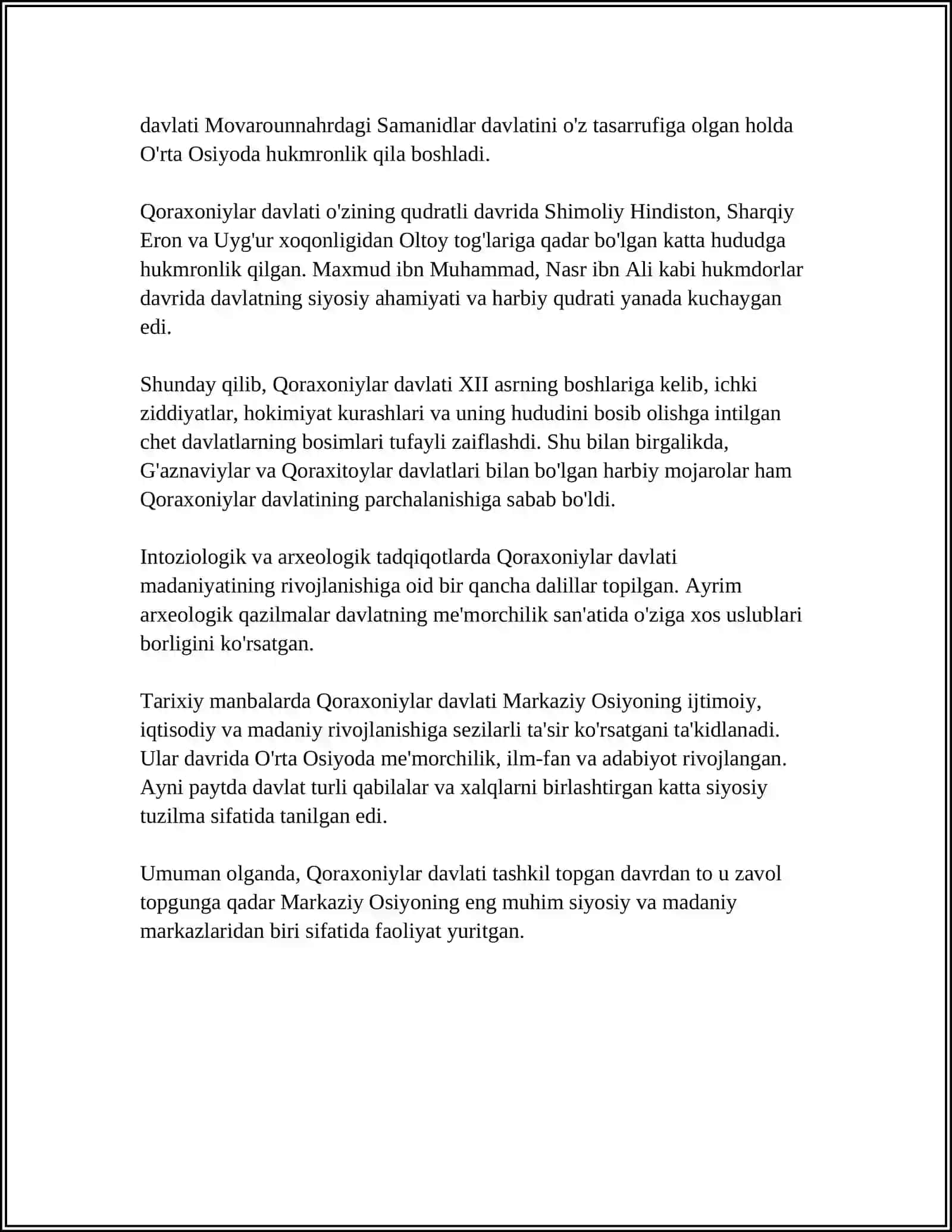 QORAXONIYLAR DAVLATI TASHKIL TOPISHI 4