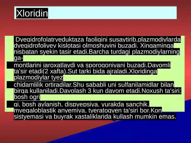 Sodda jonivorlarga qarshi dori vositalar 4