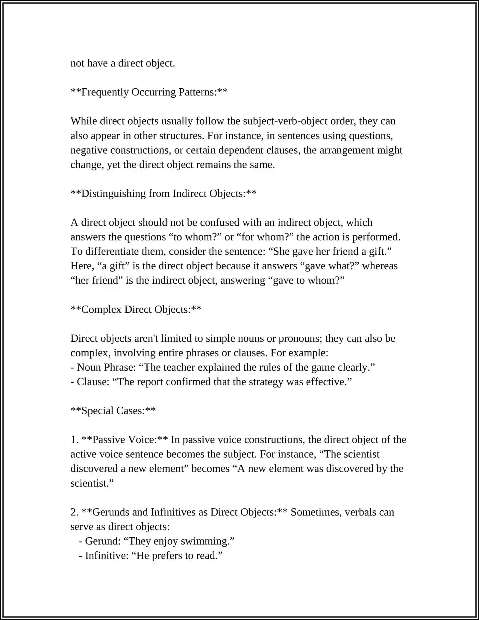 SECONDARY PARTS OF THE SENTENCE 4