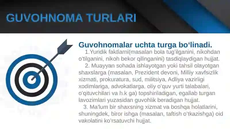 TASHKILIY HUJJATLAR. GUVOHNOMA 4