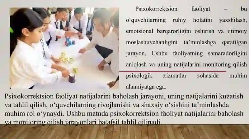 O’QUVCHILAR BILAN PSIXOKORREKTSION YO’NALISHDA FAOLIYAT OLIB BORISH TARTIBI 4