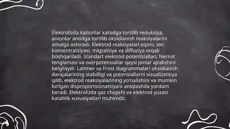 Elektroliz haqida tushuncha 4