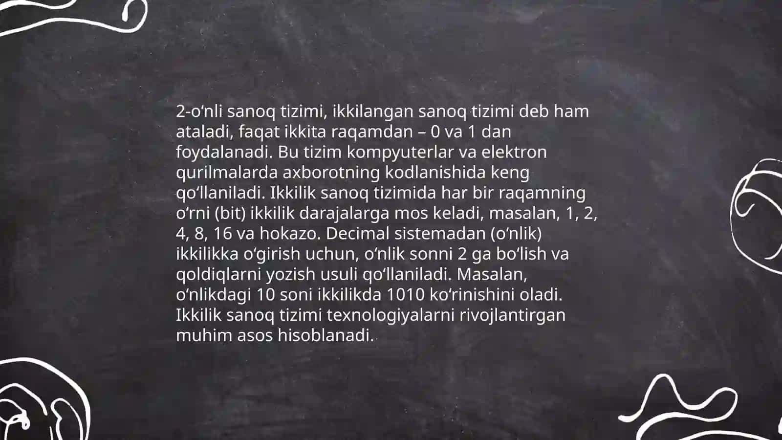 Sanoq sistemasiga oid taqdimot tayyorlash 4