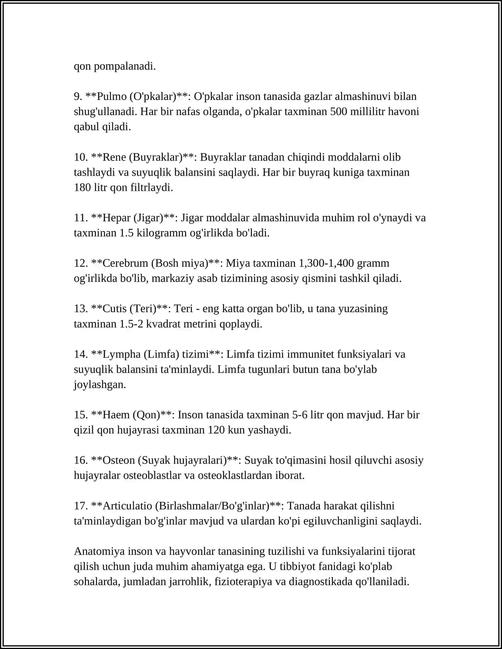 ANATOMIK IBORALARANING TARJIMASI 4
