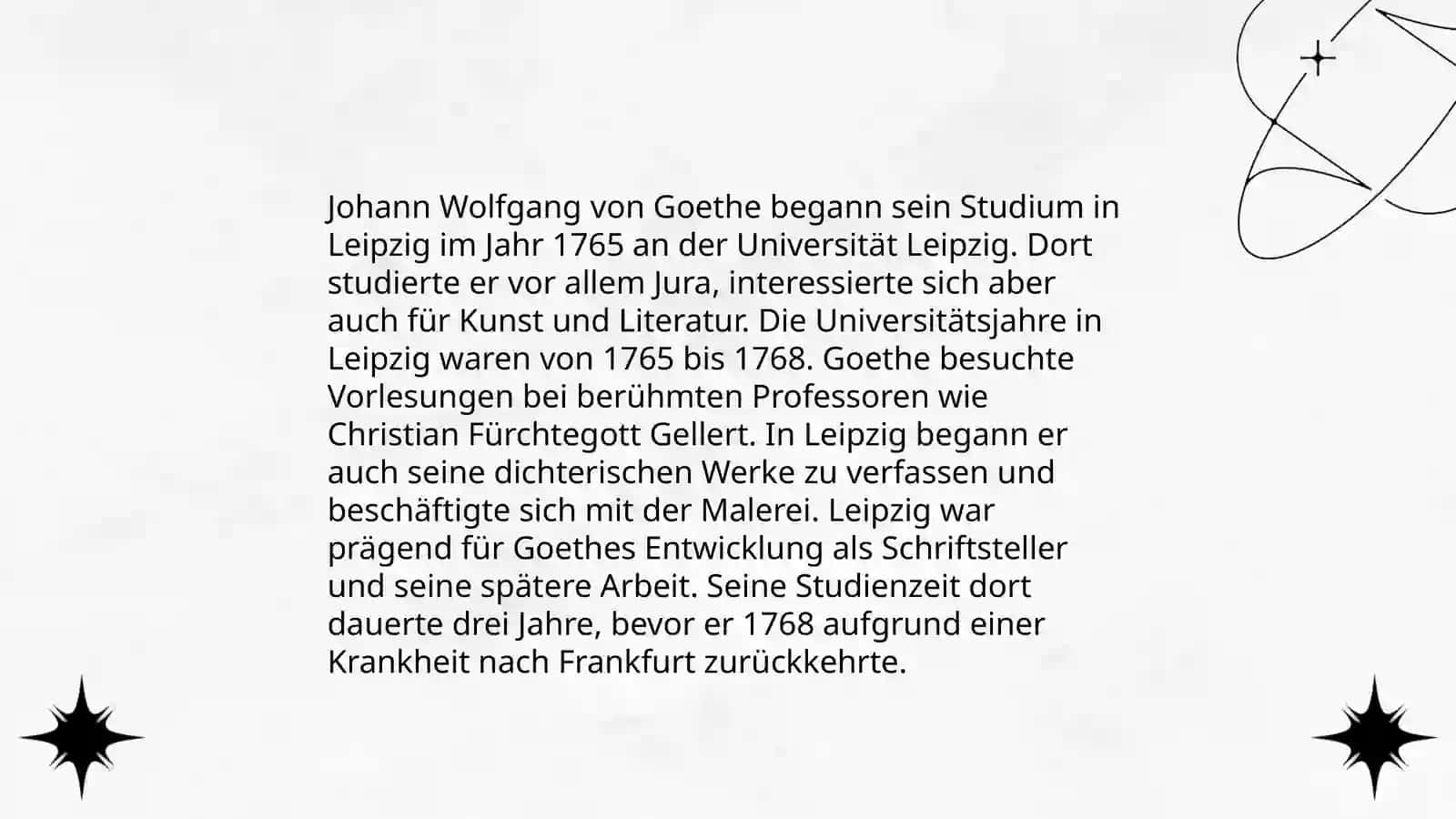 Das Leben und Schaffen von Johann Wolfgang Goethe 4