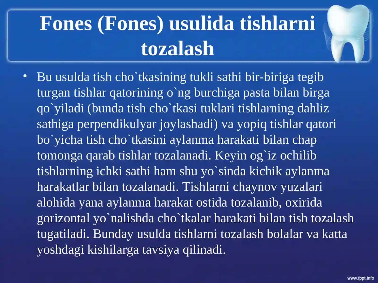 Stomatologiyaga Kirish. Tishni tozalash 4