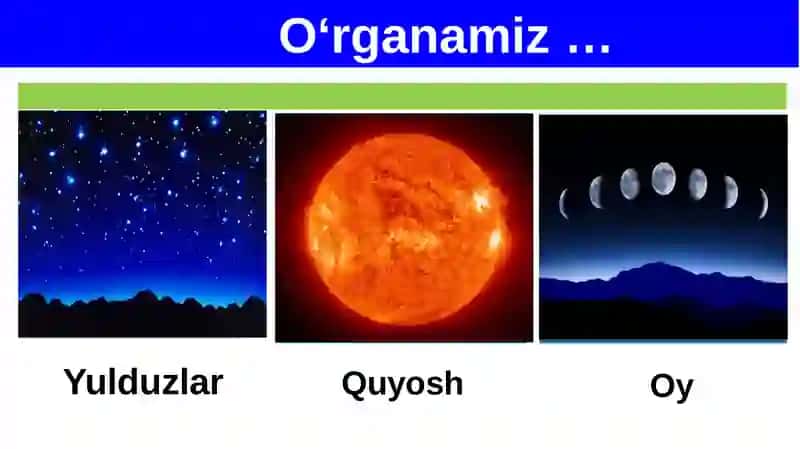 QUYOSH, OY VA YULDUZLAR 4