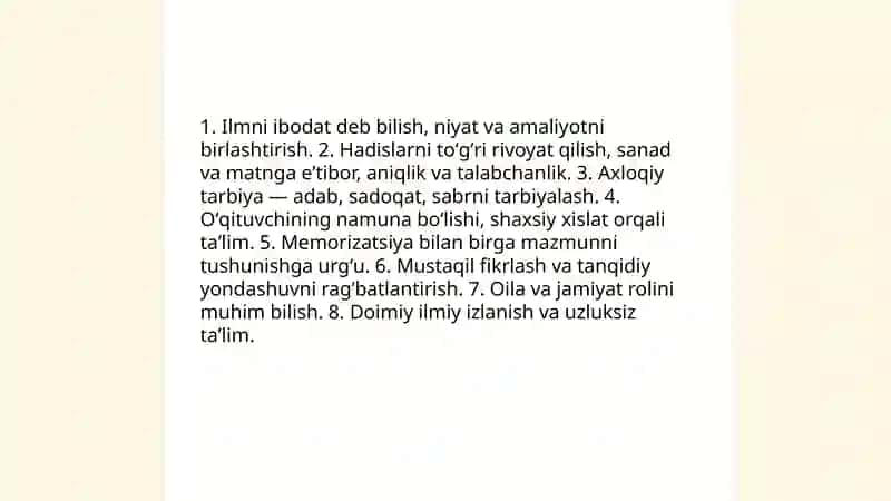 Imom Al-Buxoriyning pedagogik g‘oyalari 4