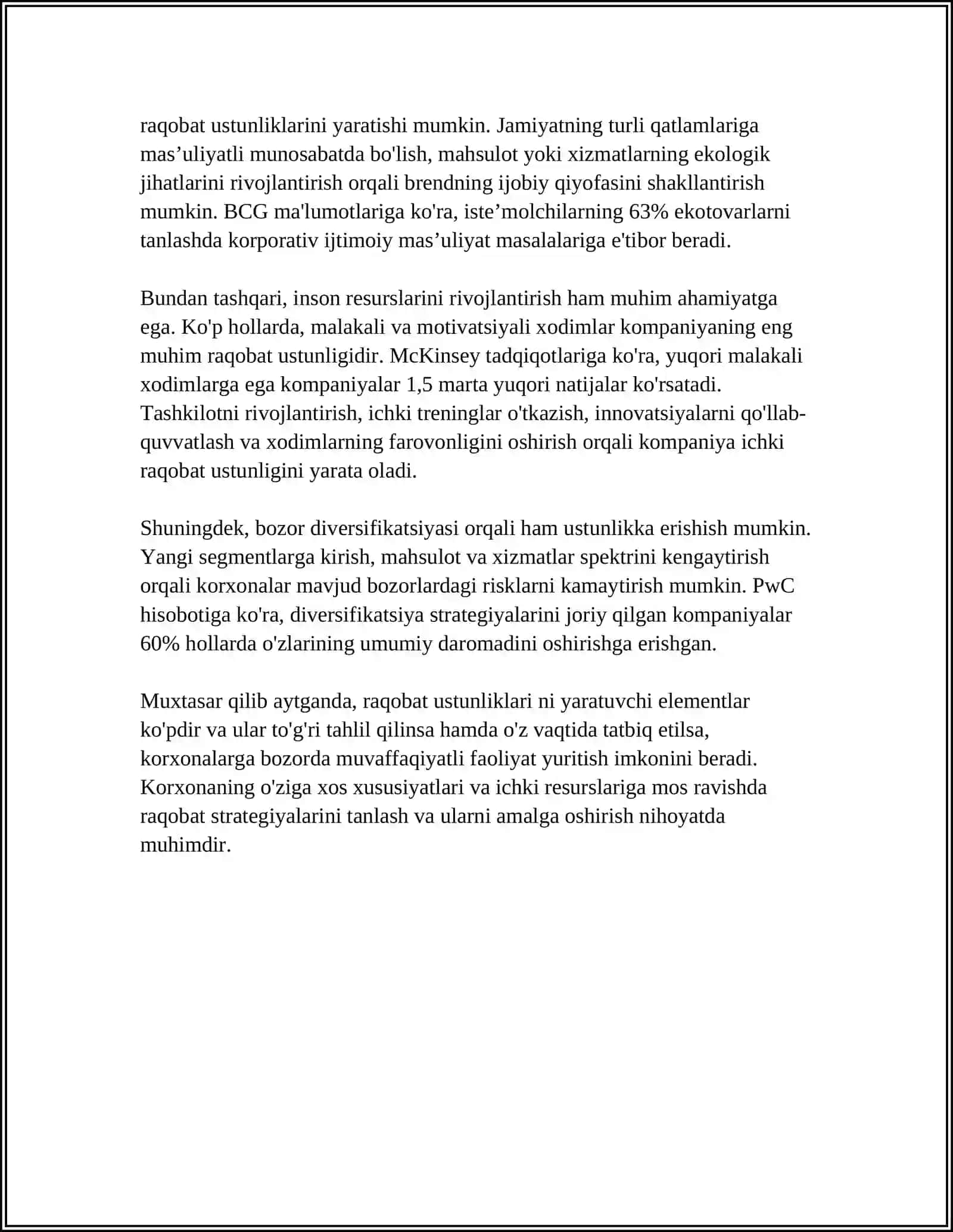 KORXONALARNING BOZOR IQTISODIYOTIDAGI OʻRNI VA IQTISODIY FAOLIYATNING XUSUSIYATLARI 4
