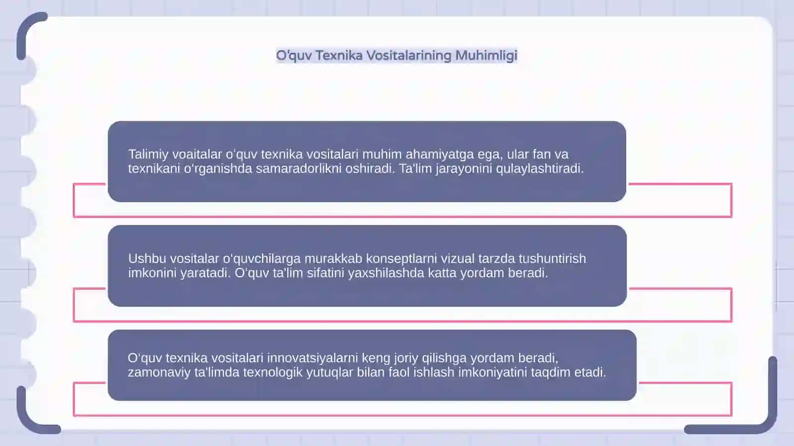 Talimiy voaitalar oʻquv texnika vositalari 4