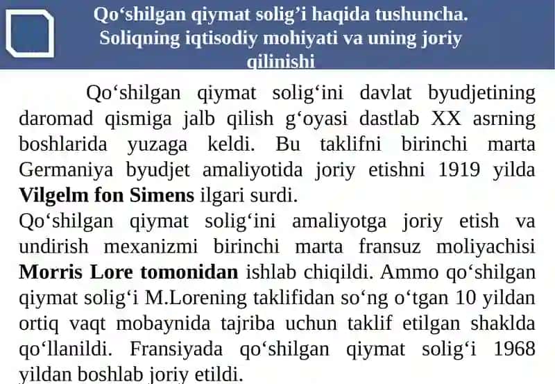QO‘SHILGANQIYMAT SOLIG‘I 4