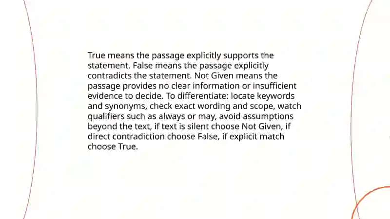 IELTS Reading: True, False, Not Given 4