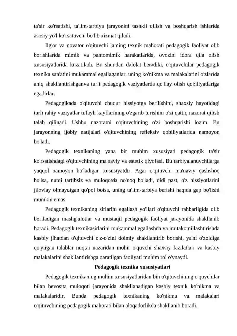 Pedagogik texnikaning ahamiyati 4