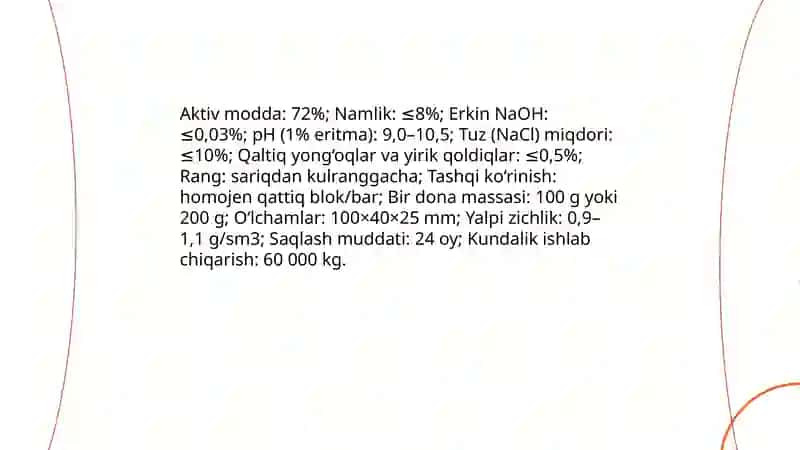 Davriy sovun ishlab chiqarish texnologik liniyasi 4