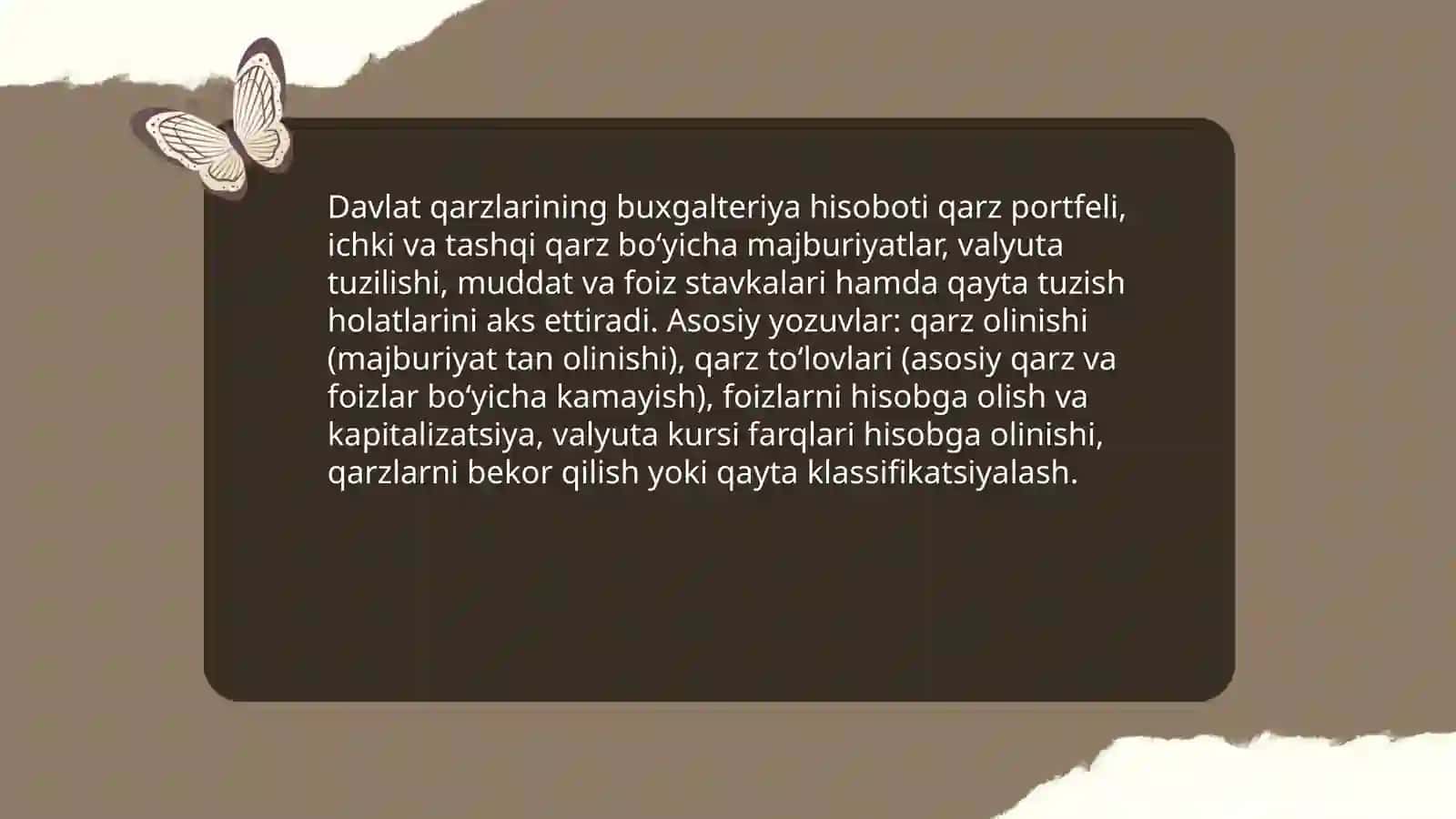 Davlat ichki va tashqi qarzlar hisobi 4