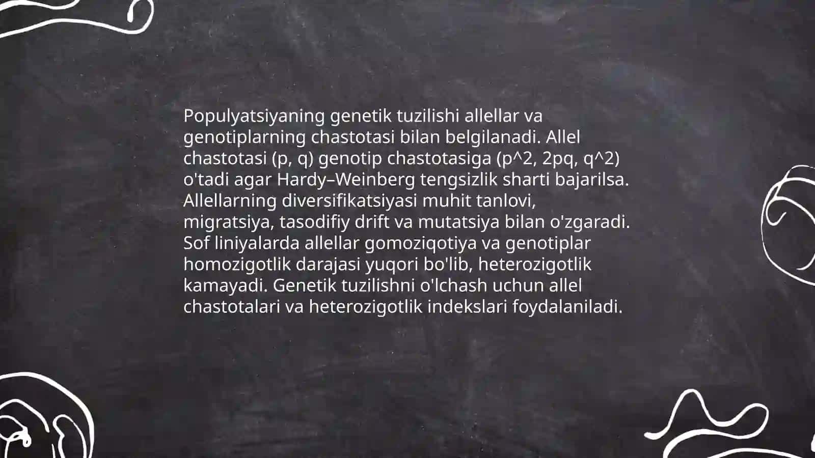 Populyatsiya va sof liniyalar to‘g‘risida tushuncha 4