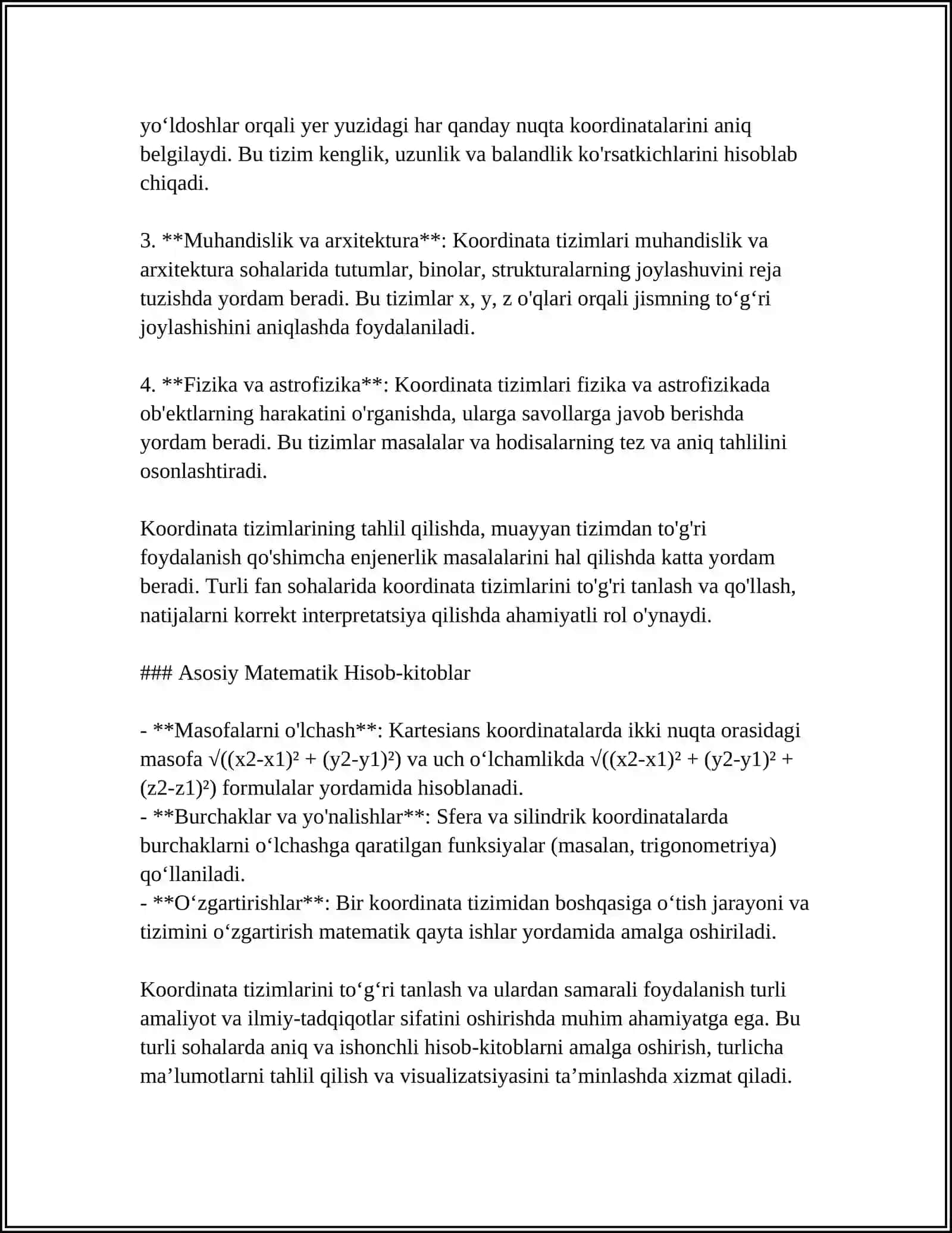 TEKISLIKDA ANALITIK GEOMETRIYA ELEMENTLARI 4