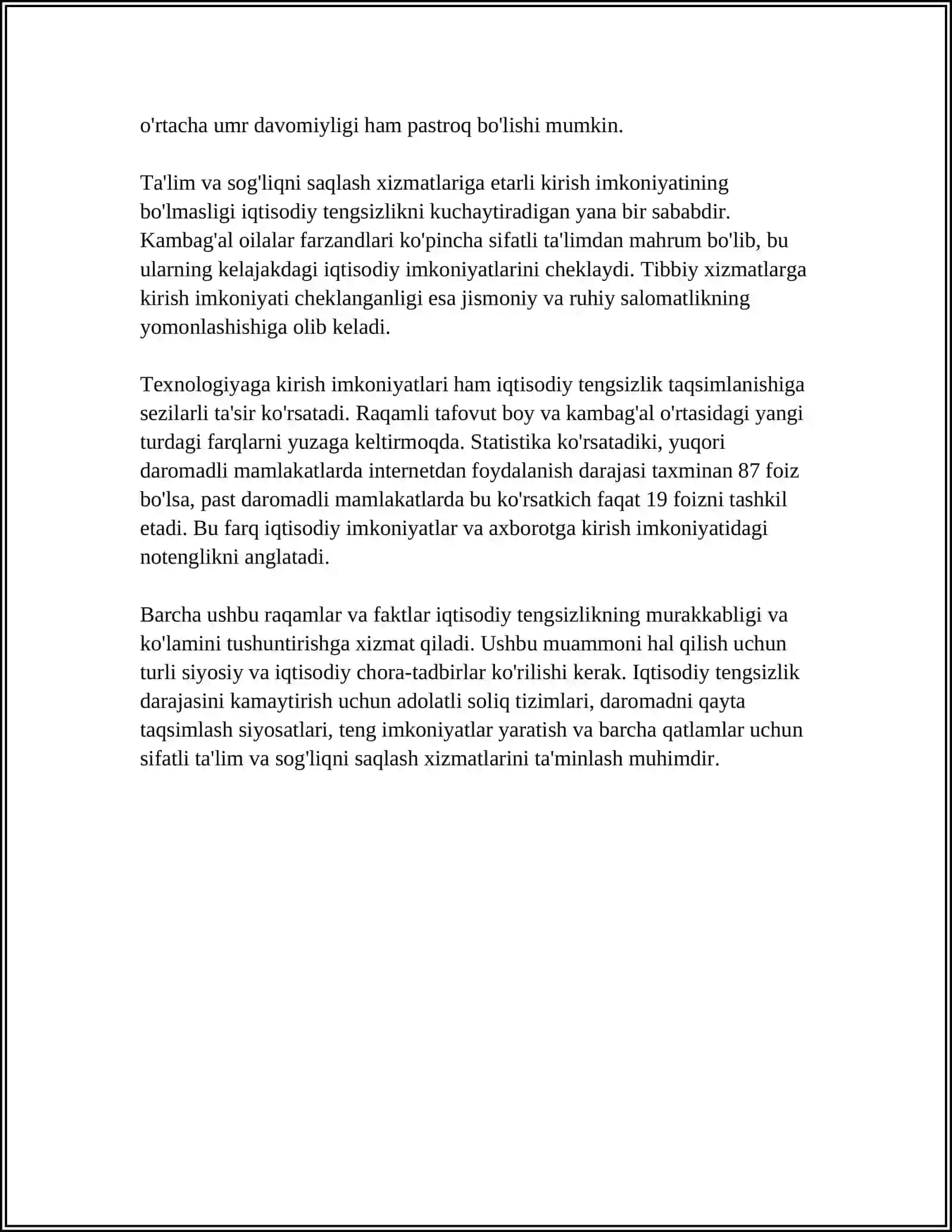 JAHON IQTISODIYOTIDAGI IQTISODIY TENGSIZLIK NAZARIYALARI 4