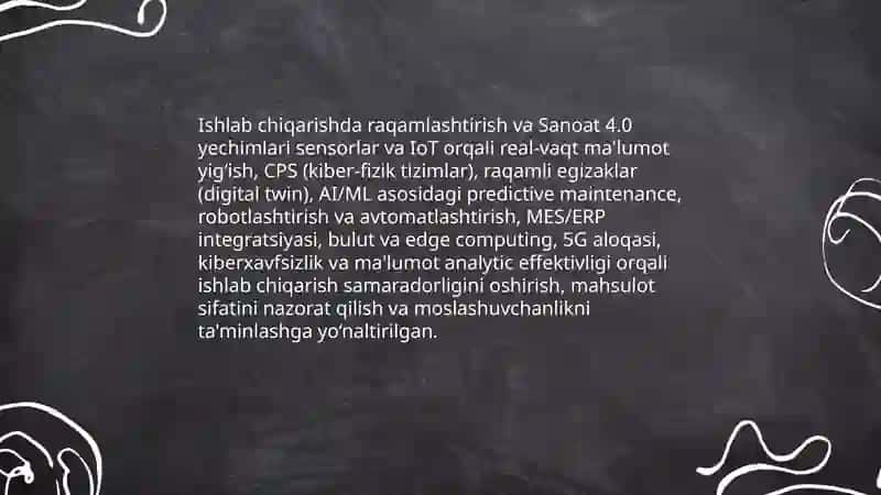 Yangi samarali texnologiyalarni joriy etish zaruriyatining iqtisodiy asoslari 4