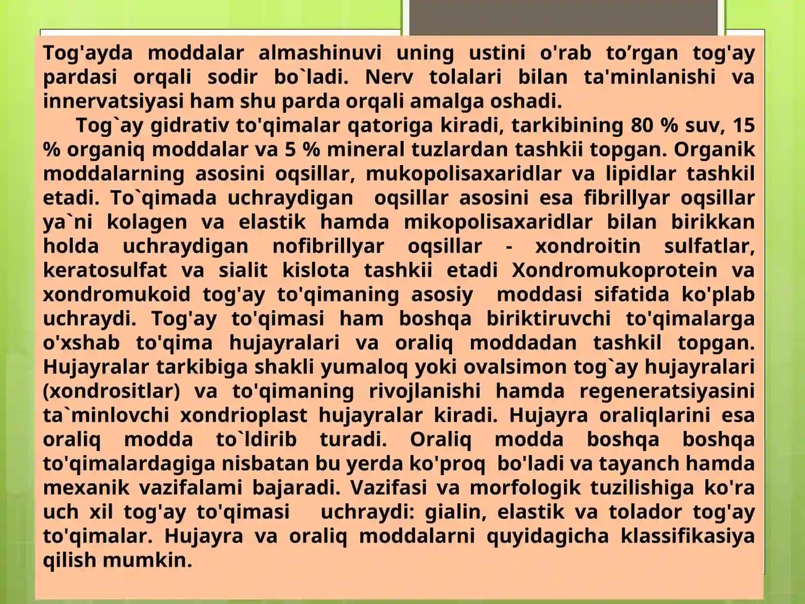 Tog’ay va suyak to’qimasi 4