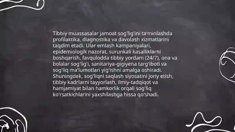 Tibbiy muassasalar ijtimoiy tashkilot sifatida 4