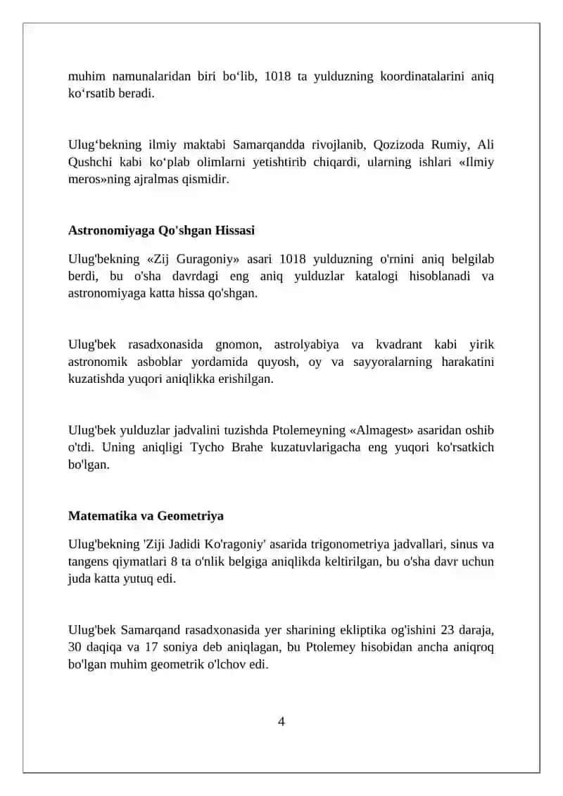 Mirzo Ulugʻbek davlat arbobi va buyuk olim 4
