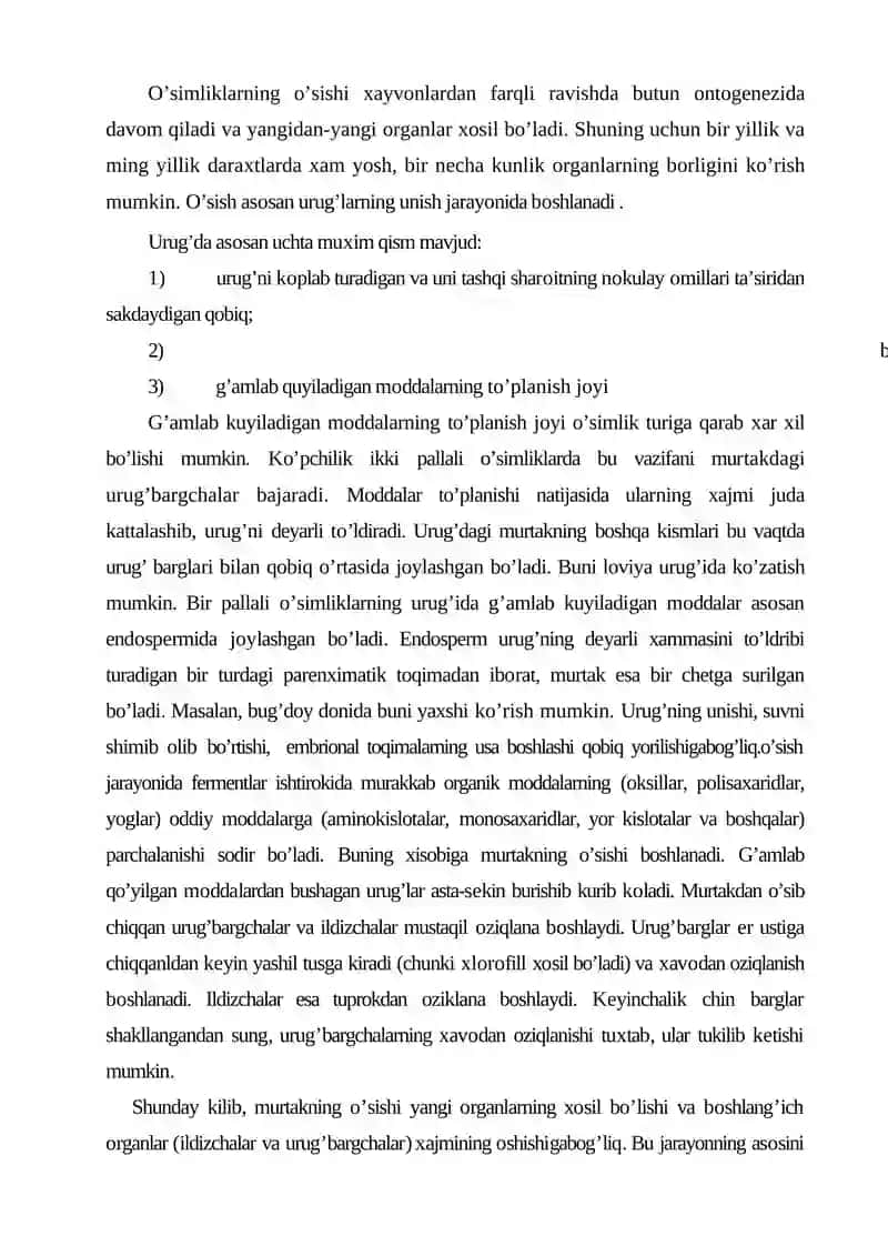 O’SIMLIKLARNING O’SISHI VA HARAKATLANISHI 4