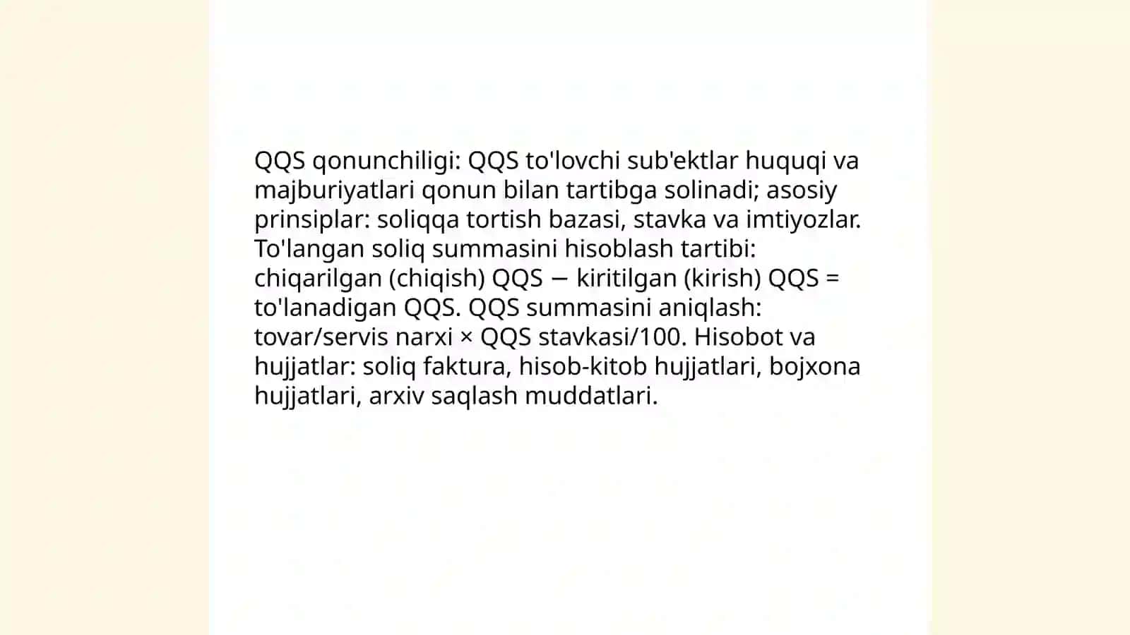 Qoshilgan qiymat soliği tolangan soliq summalarini hisobga olish 4